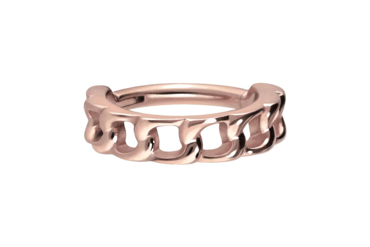 Chirurgenstahl Segmentring Clicker Piercing PANZERKETTEN-DESIGN